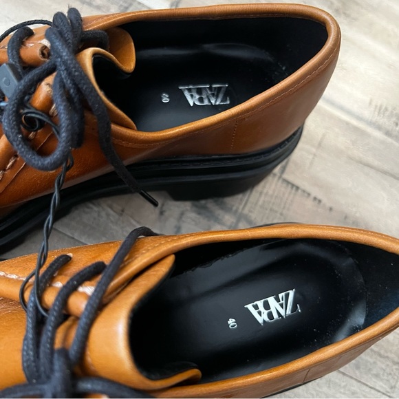 Zara Brown Chunky Loafers - Picture 7 of 7